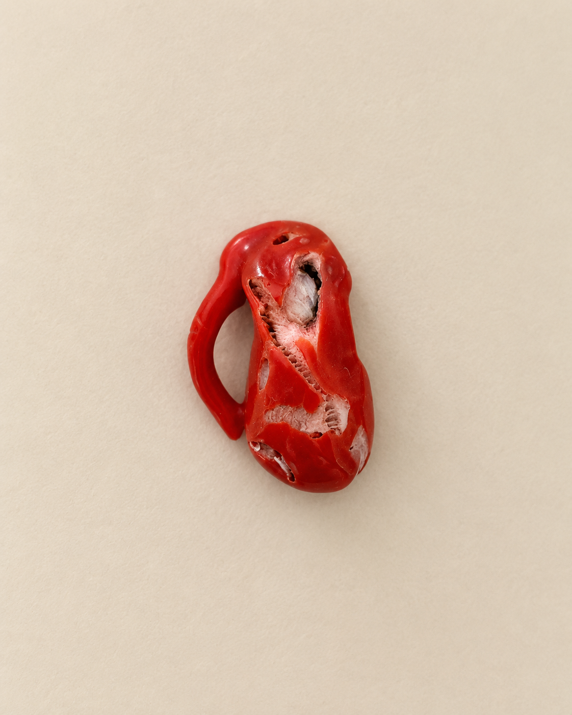 Large Coral Pendant