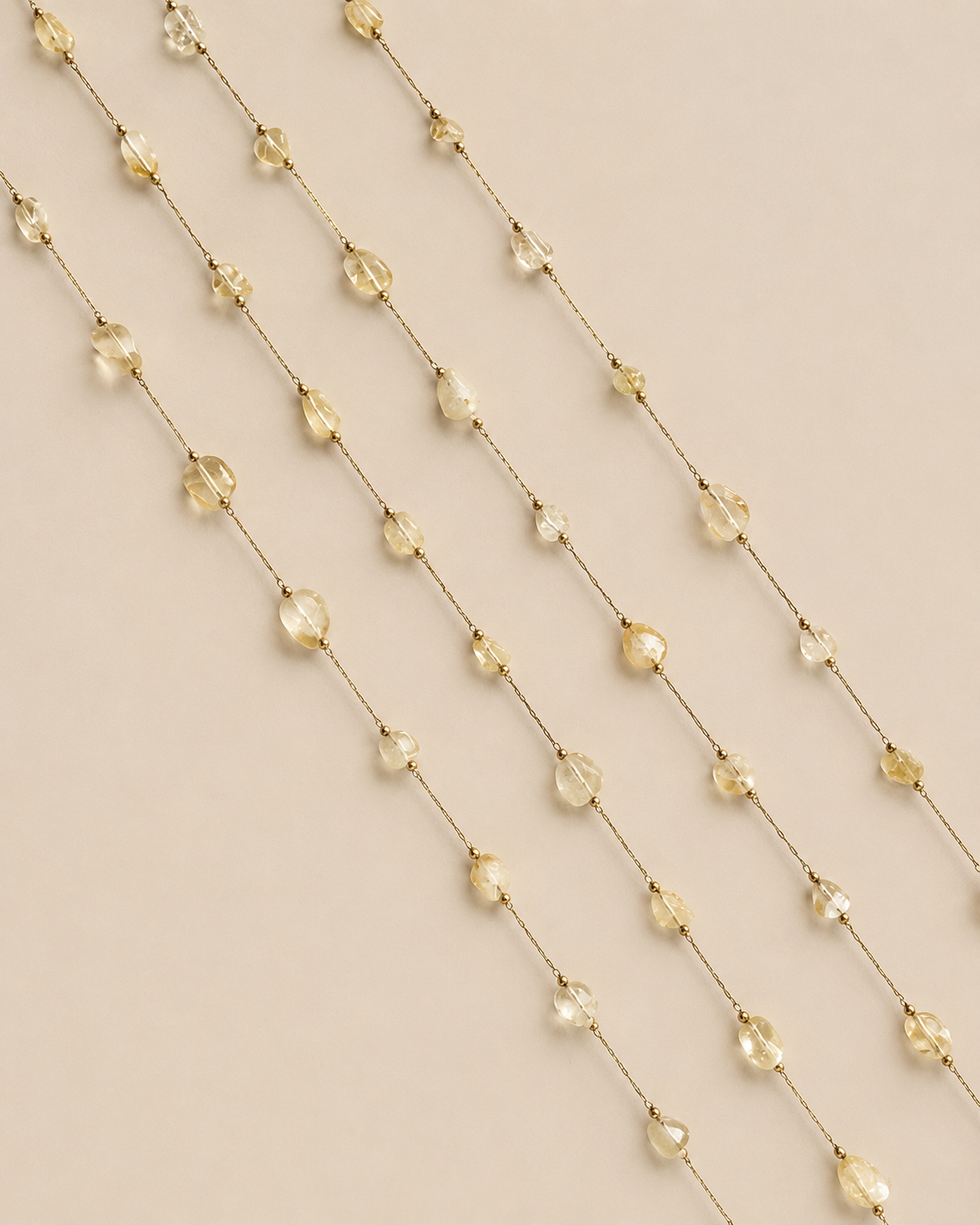 Collana doppia in quarzo rutilato