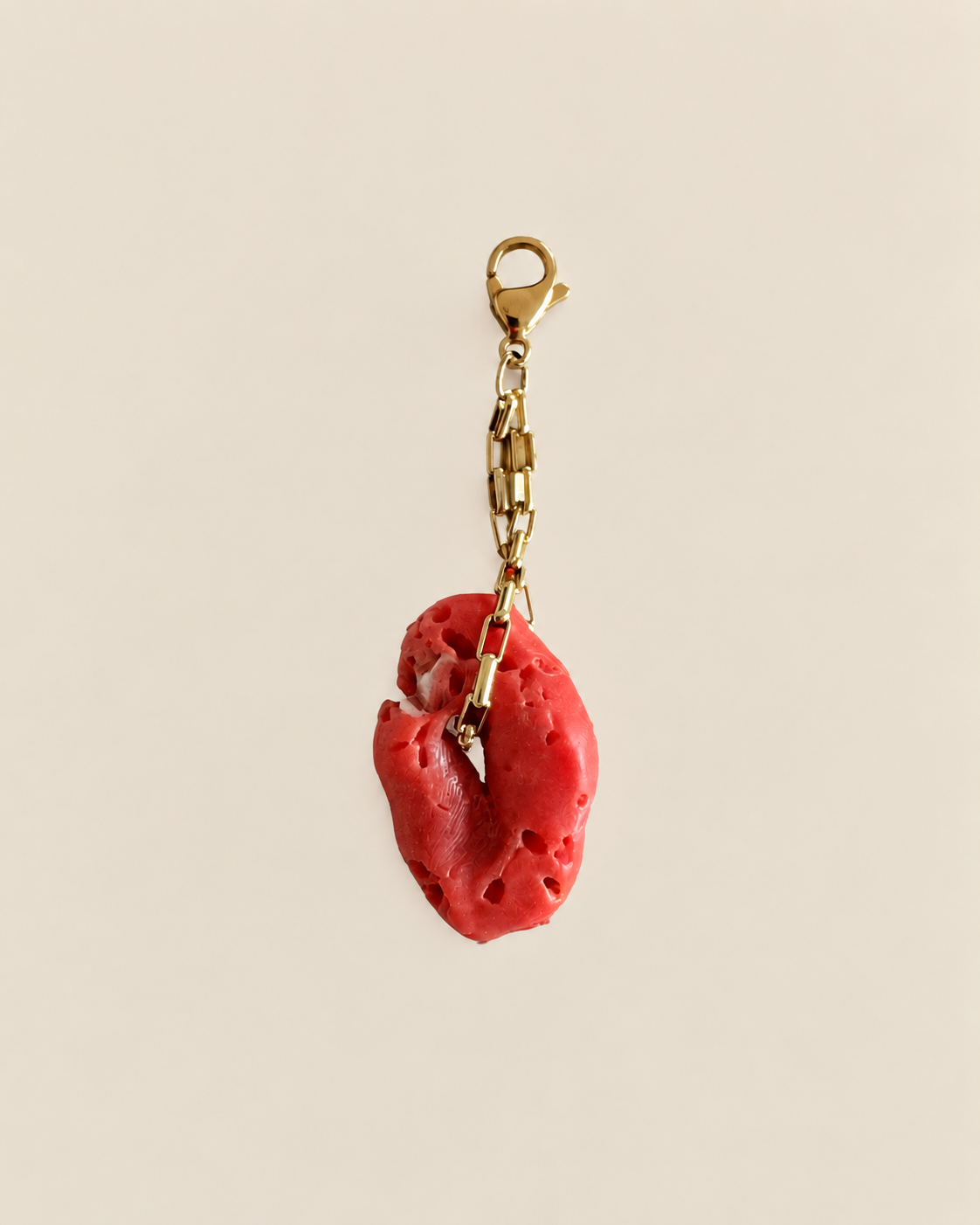 Large Coral Pendant