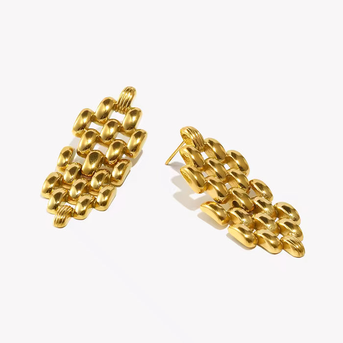 Orecchini catena a maglia