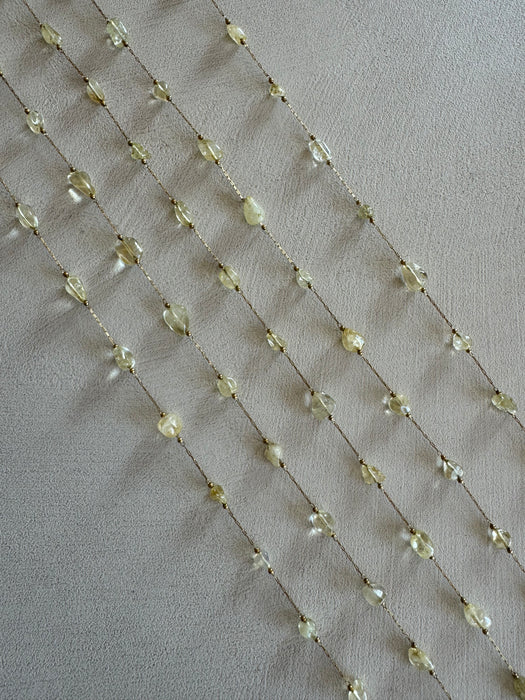 Collana doppia in quarzo rutilato