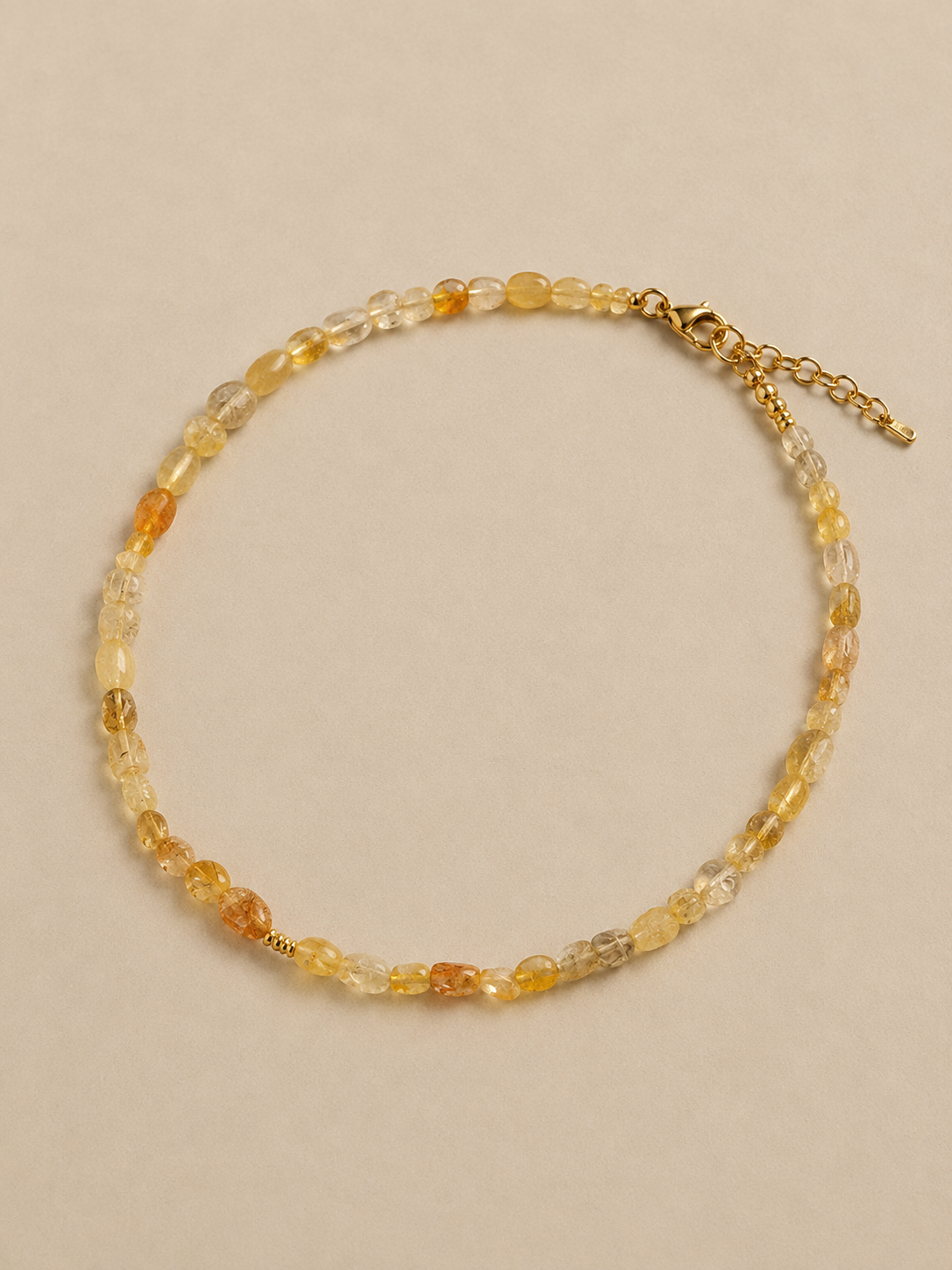 Yellow jasper necklace