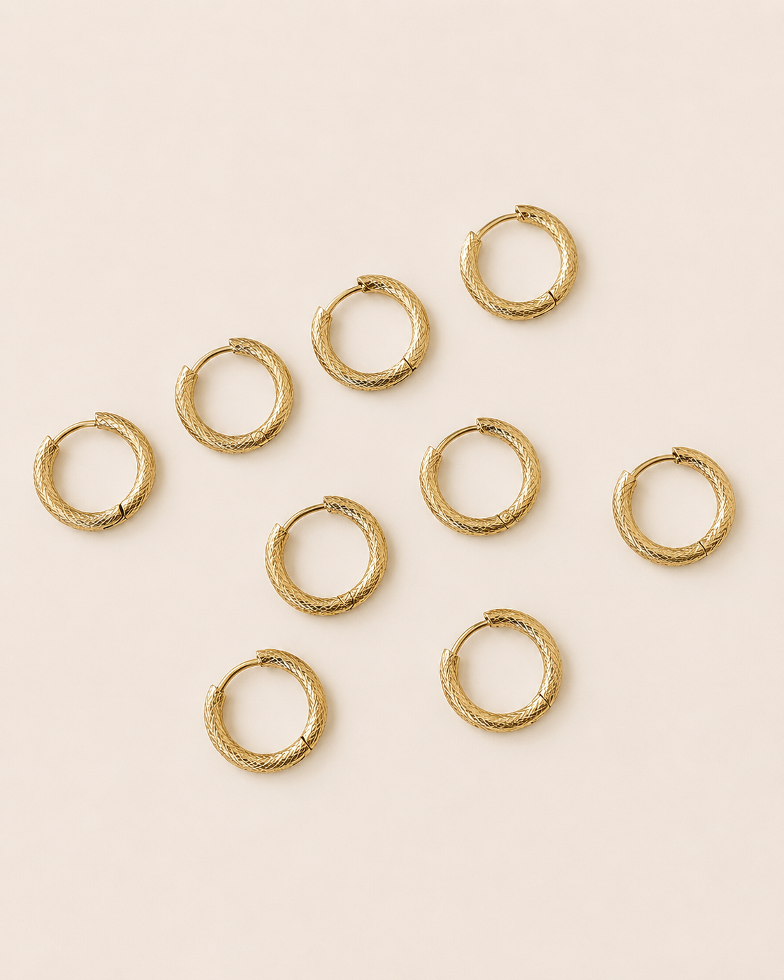 Mini hoops zigrinati
