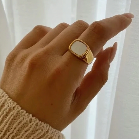 Opal Squared Ring